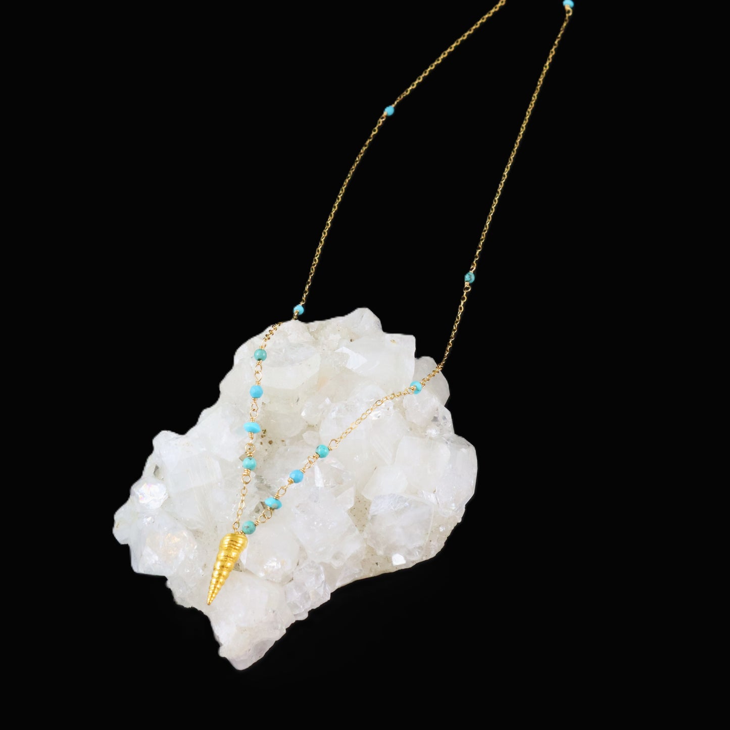 Shell and Turquoise Necklace - Karen Morrison Jewellery