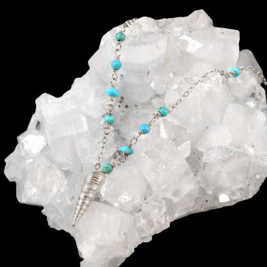 Shell and Turquoise Necklace