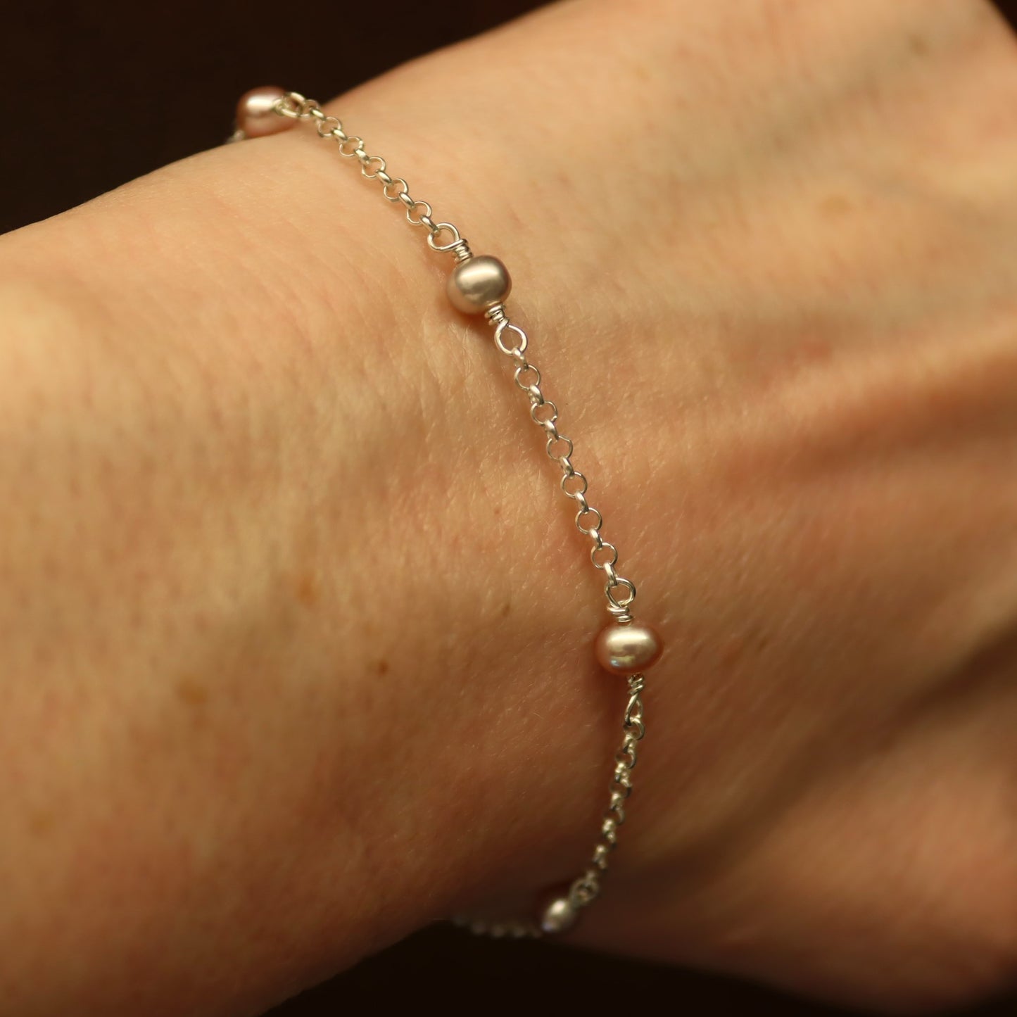 Pink Freshwater Pearl Bracelet - Karen Morrison Jewellery