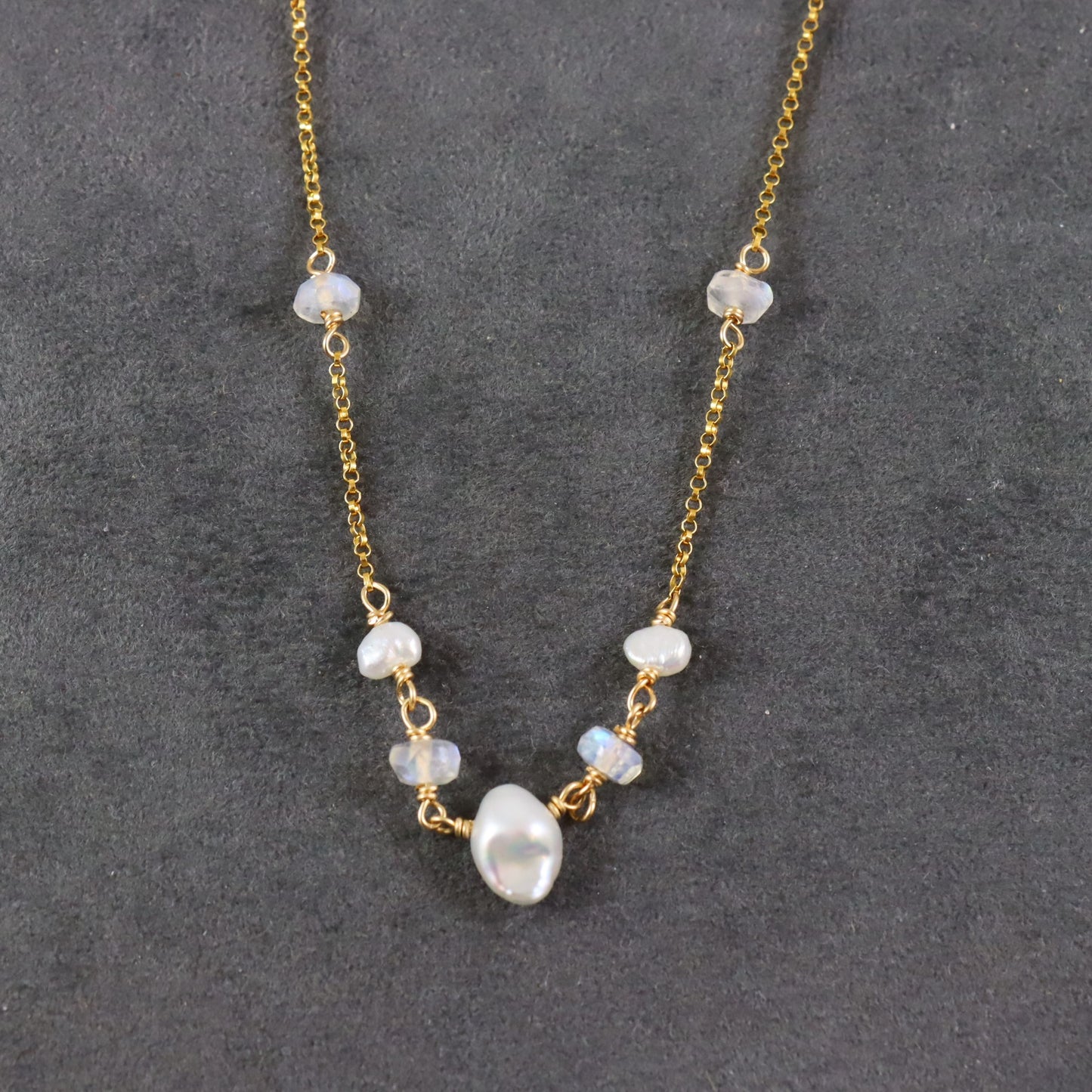 Pearl & Moonstone Necklace