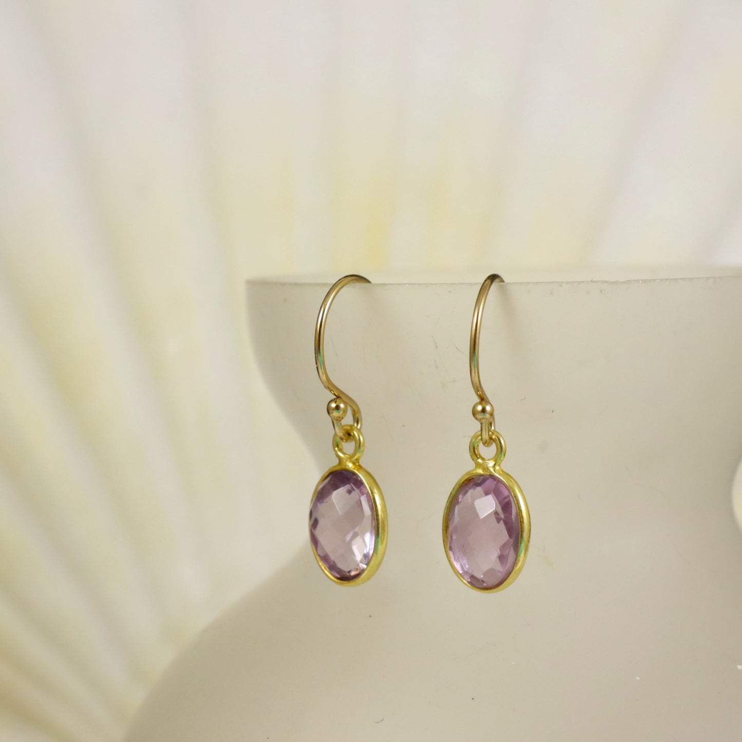 Pink Amethyst Earrings