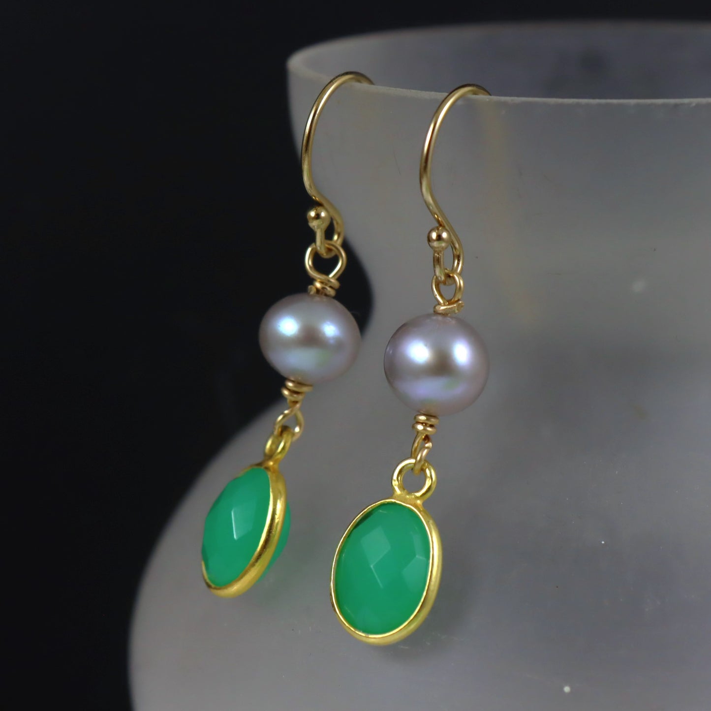 Chrysoprase and Pearl