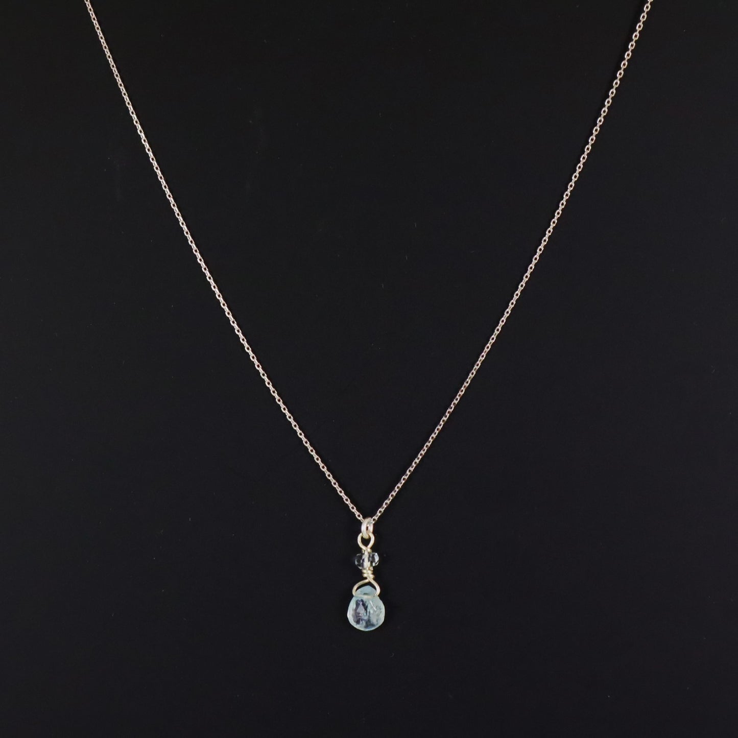 Aquamarine 9ct Gold Necklace