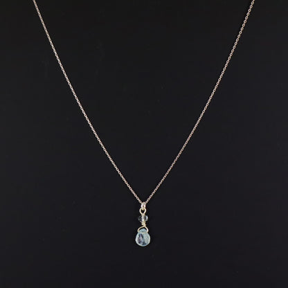 Aquamarine 9ct Gold Necklace