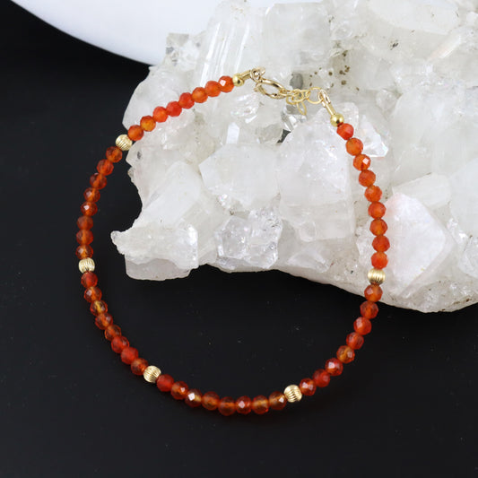 Carnelian Gemstone Bracelet