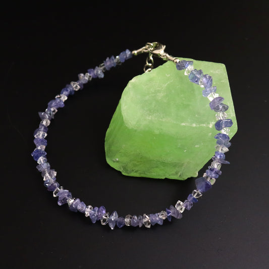 Herkimer Diamond & Tanzanite Bracelet