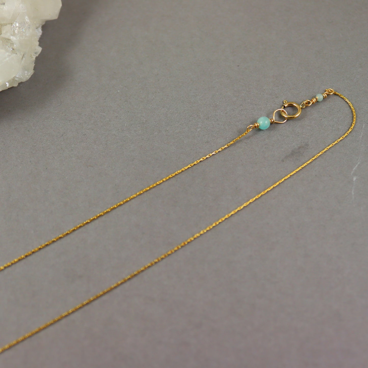 Amazonite Gold Necklace - Karen Morrison Jewellery