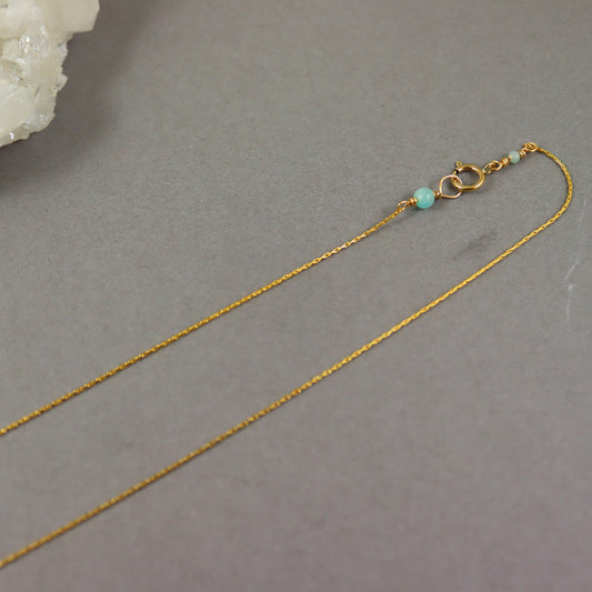 Amazonite Gold Necklace - Karen Morrison Jewellery