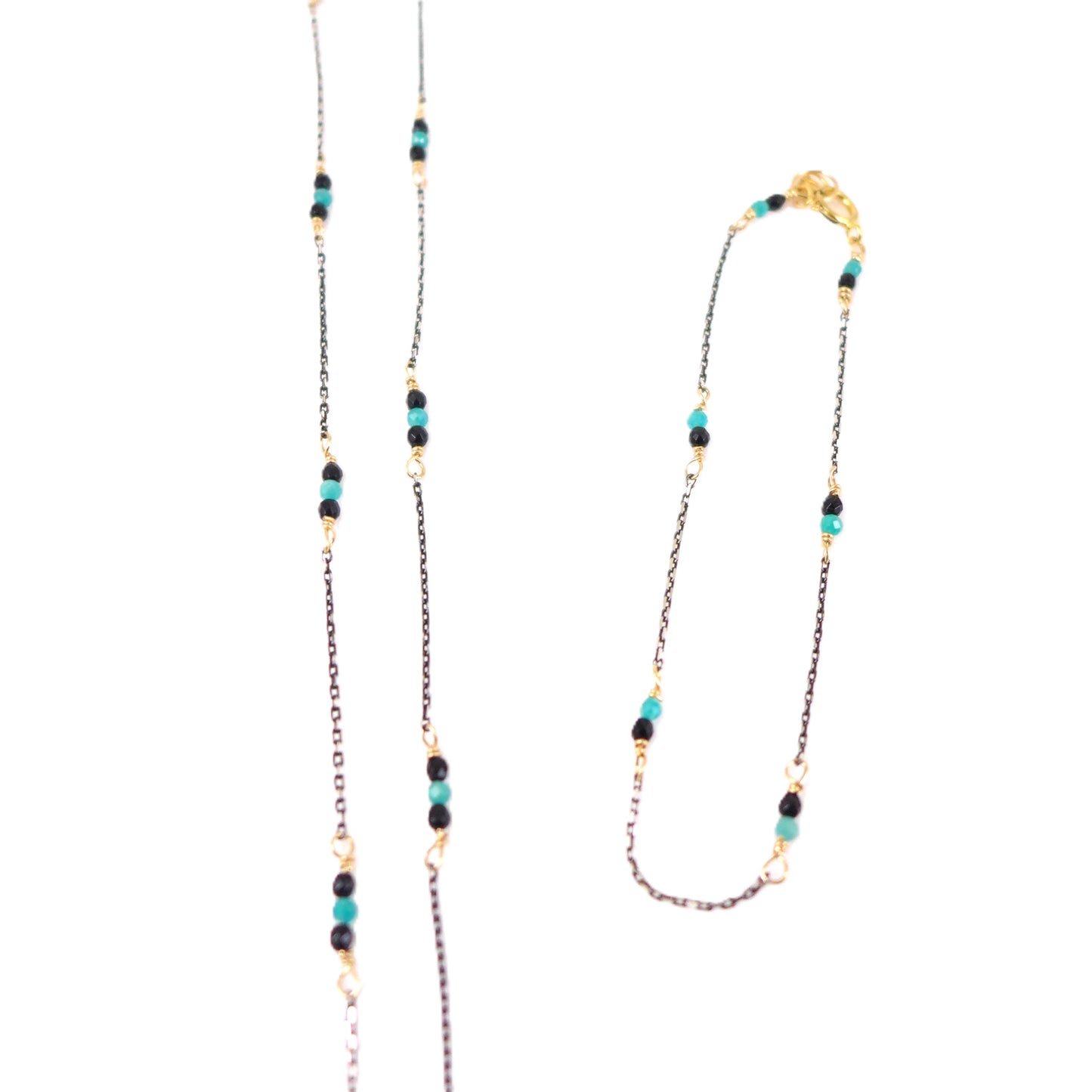 Black Spinel & Amazonite