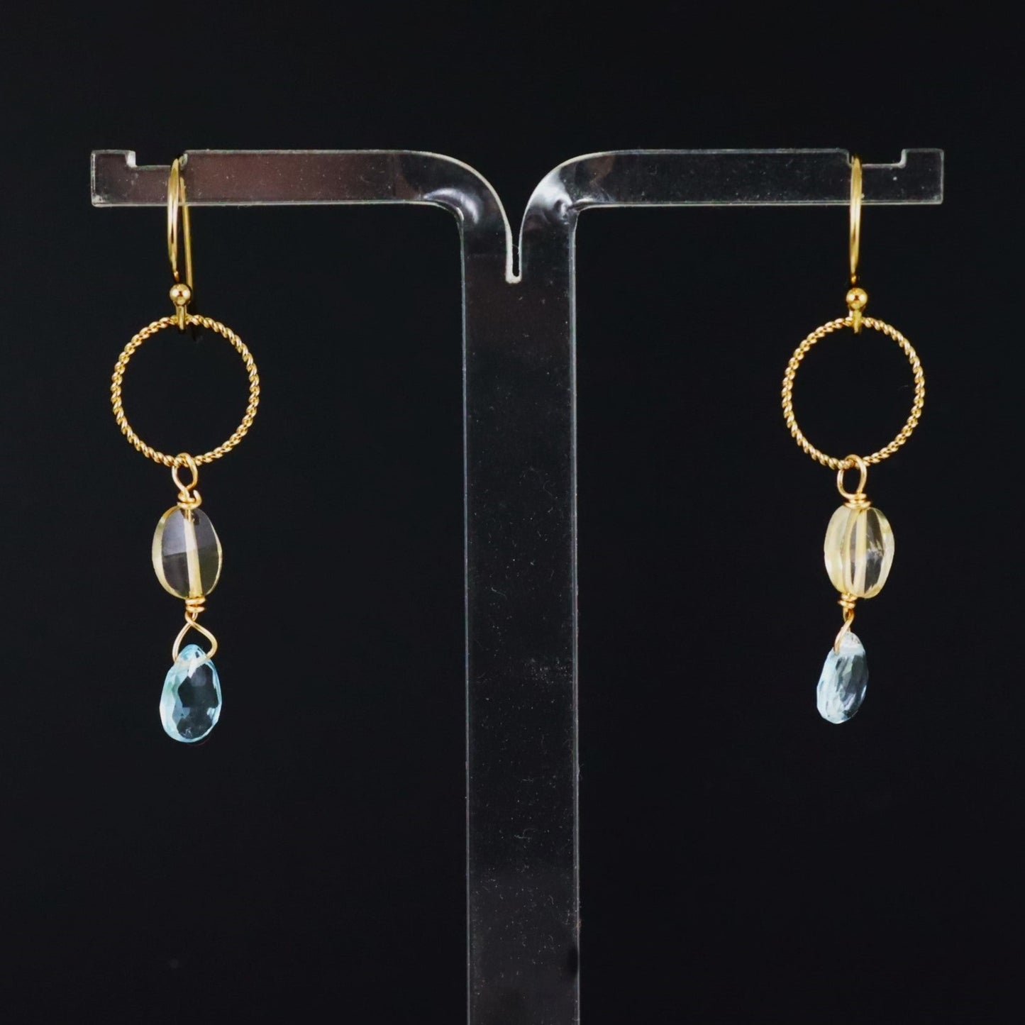 Citrine & Topaz Earrings