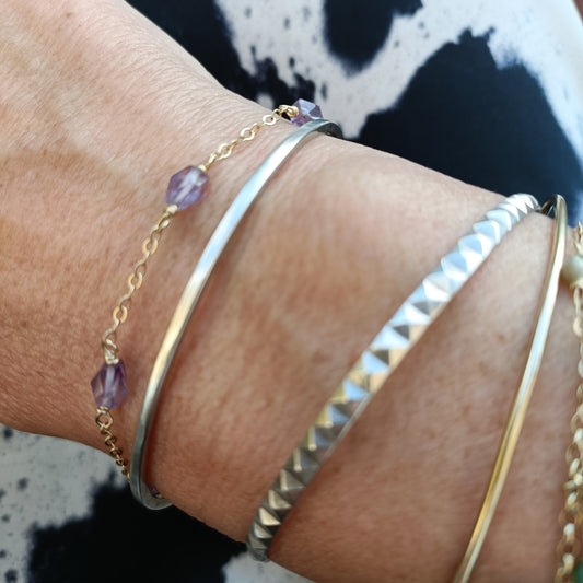 Amethyst Gemstone Bracelet - Karen Morrison Jewellery
