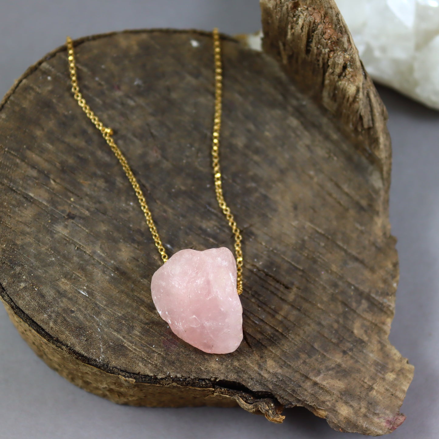 Rose Quartz Gemstone Necklace