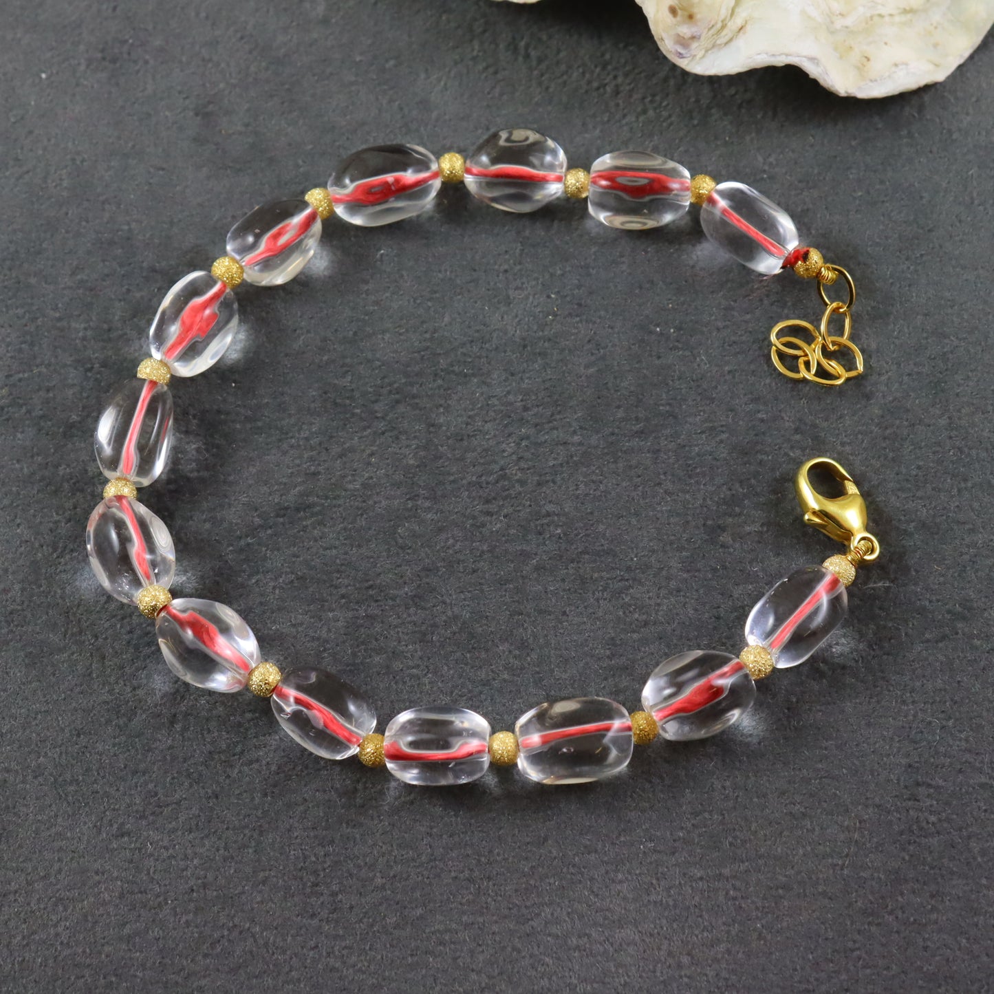 Rock Crystal Silk Bracelet