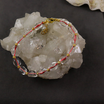 Rock Crystal Silk Bracelet