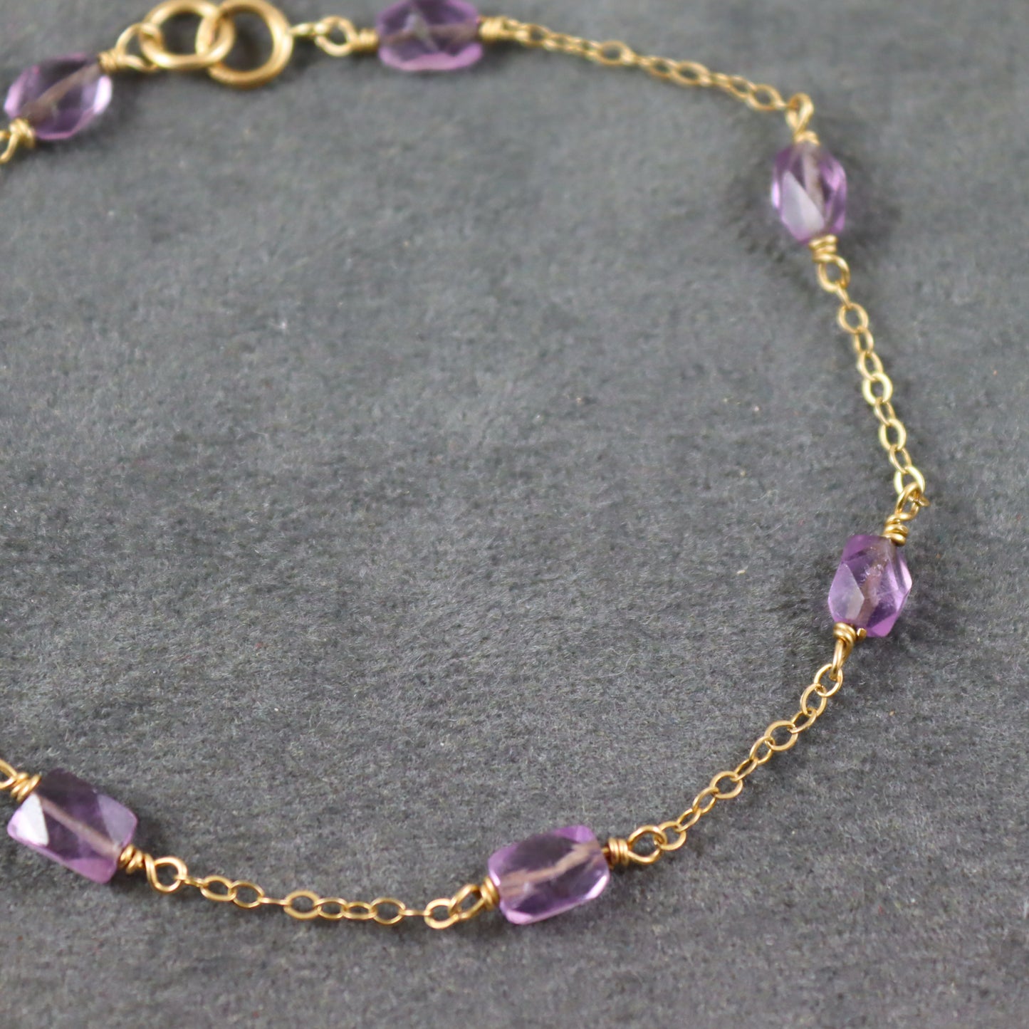 Amethyst Gemstone Bracelet