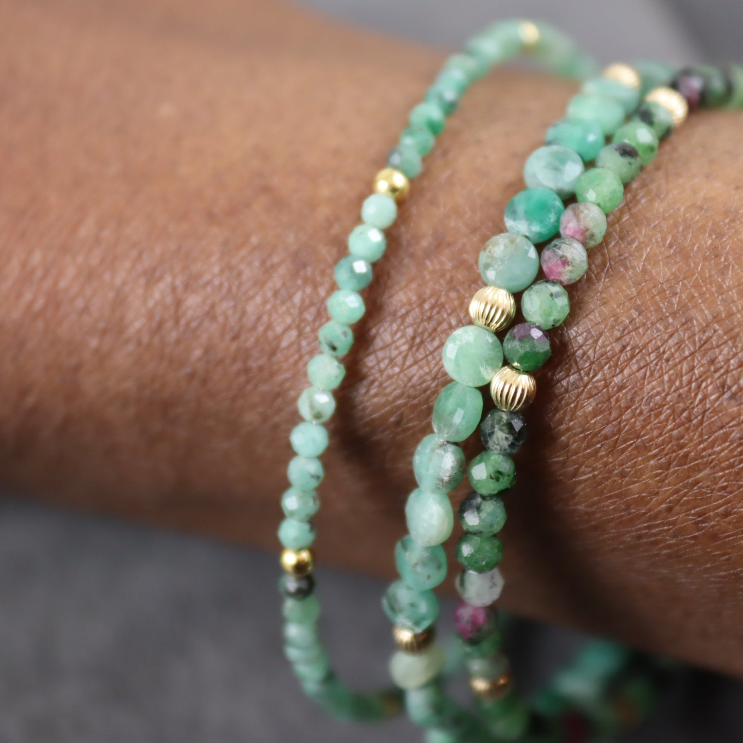 Emerald Gemstone Bracelet