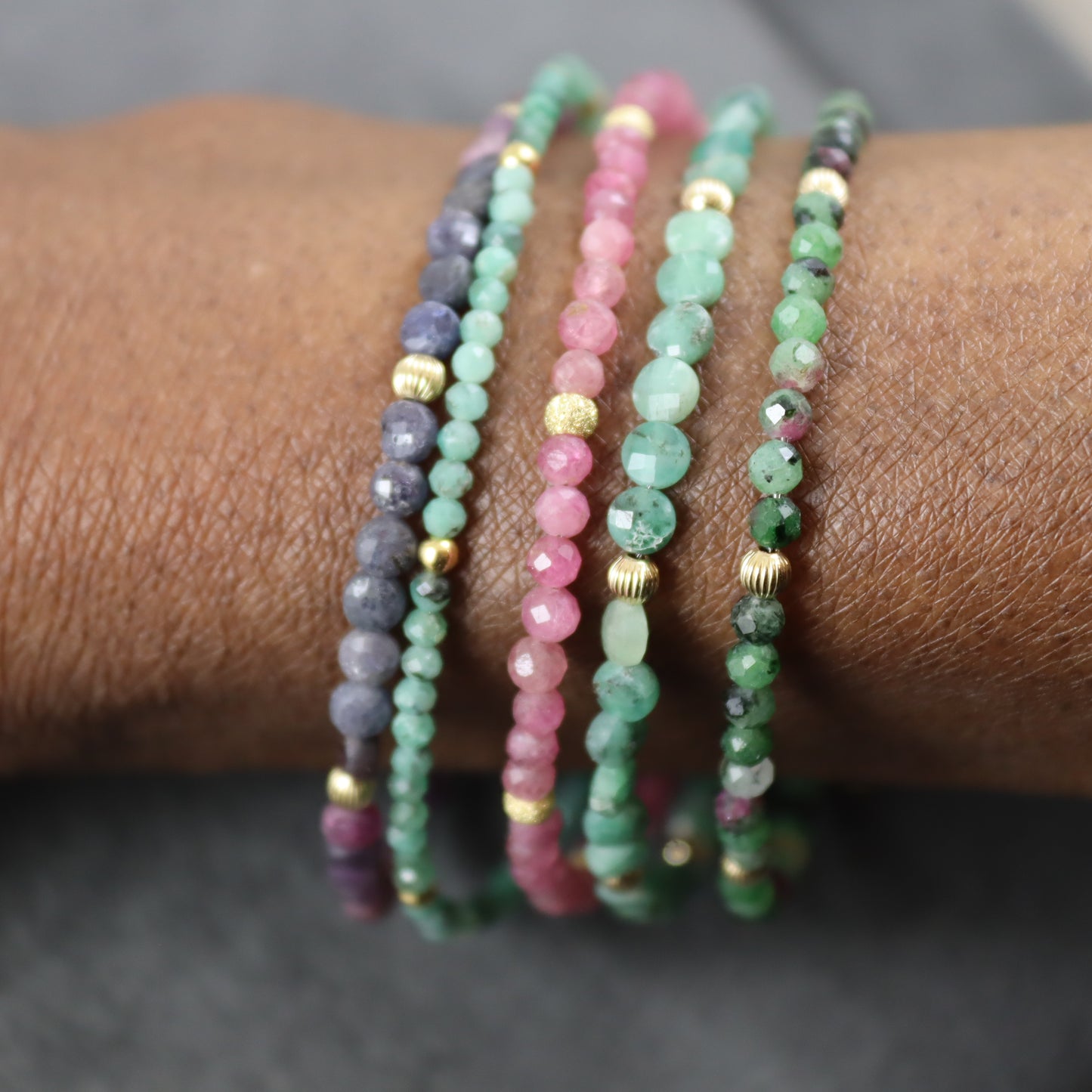 Emerald Gemstone Bracelet