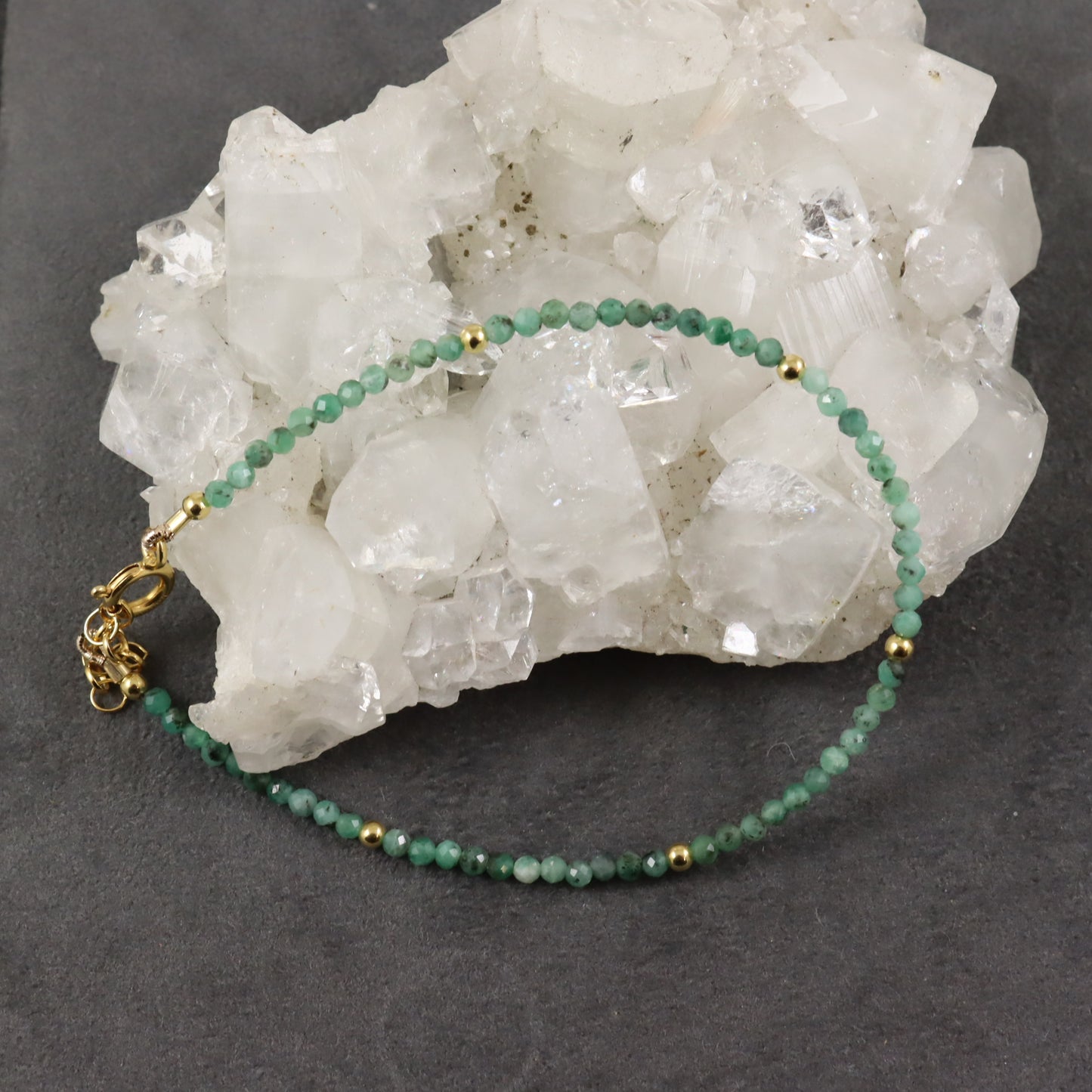 Emerald Gemstone Bracelet