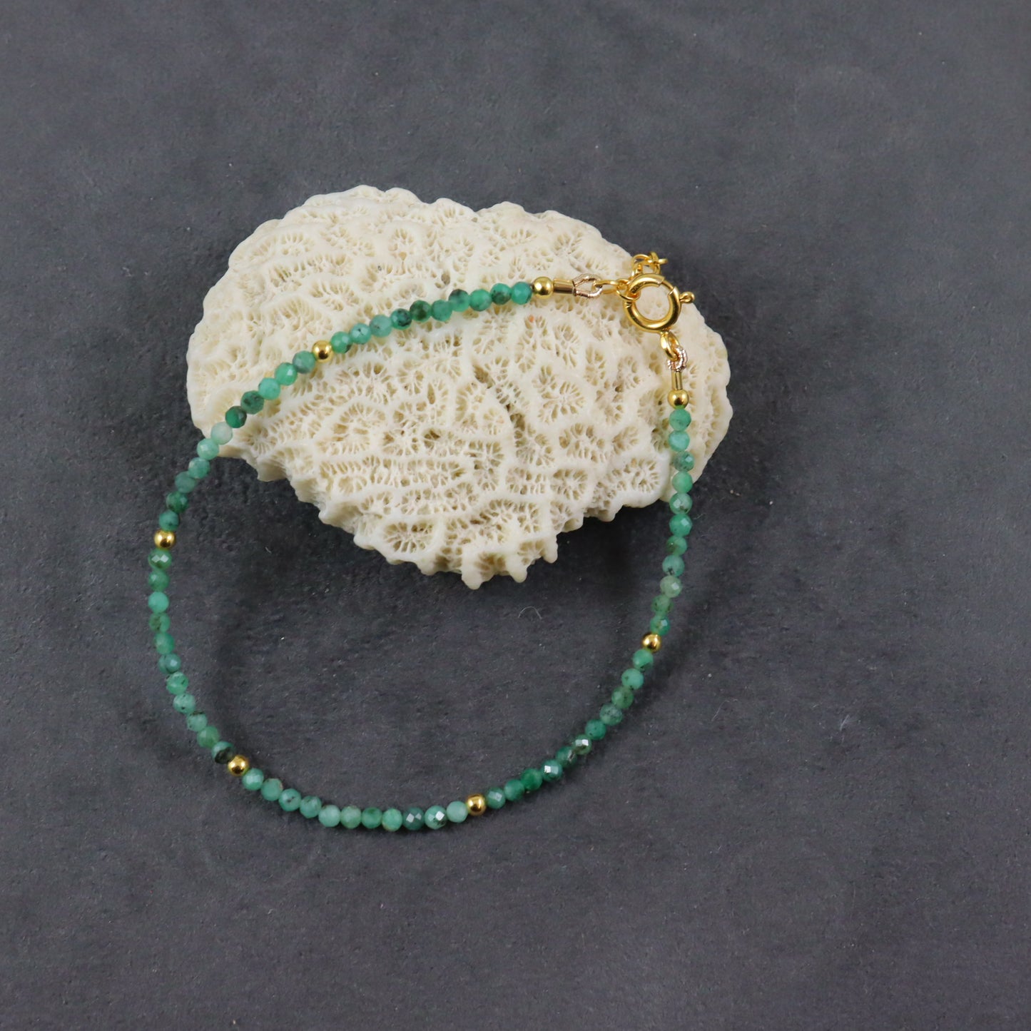 Emerald Gemstone Bracelet