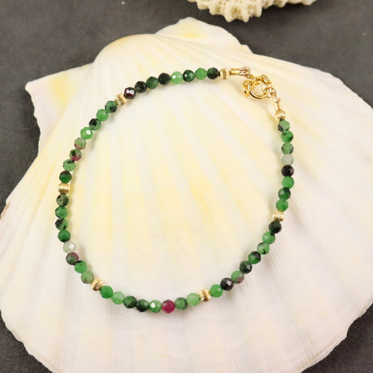 Ruby Zoisite Gemstone Bracelet