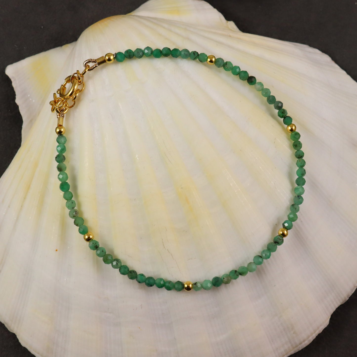 Emerald Gemstone Bracelet