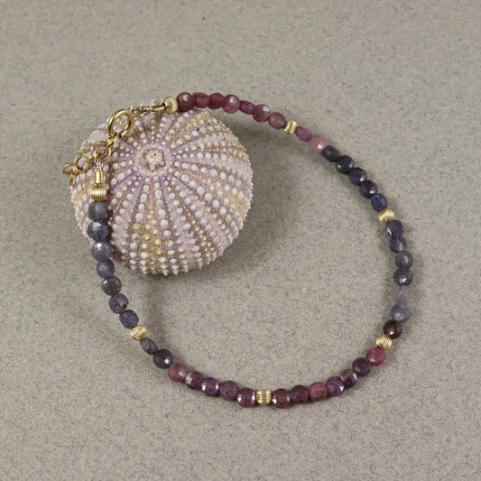 Sapphire & Ruby Gemstone Bracelet