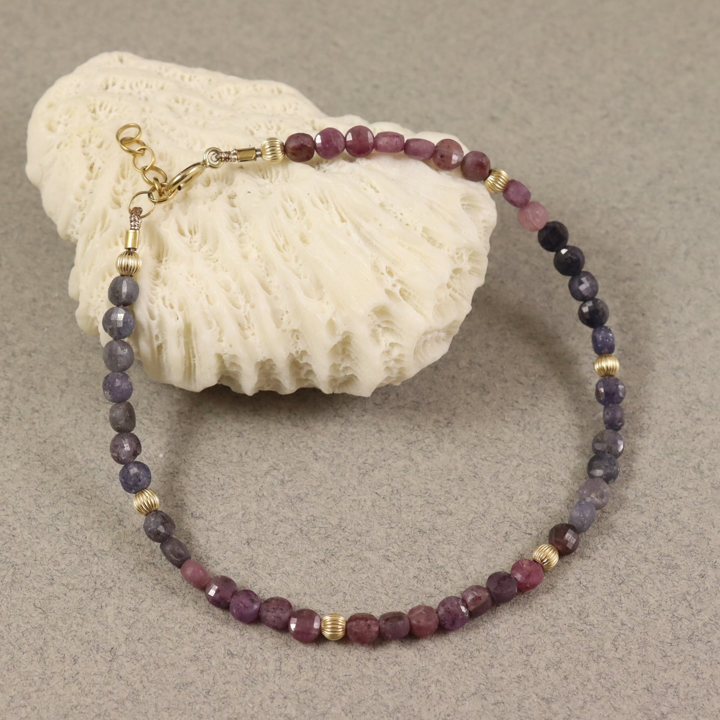 Sapphire & Ruby Gemstone Bracelet