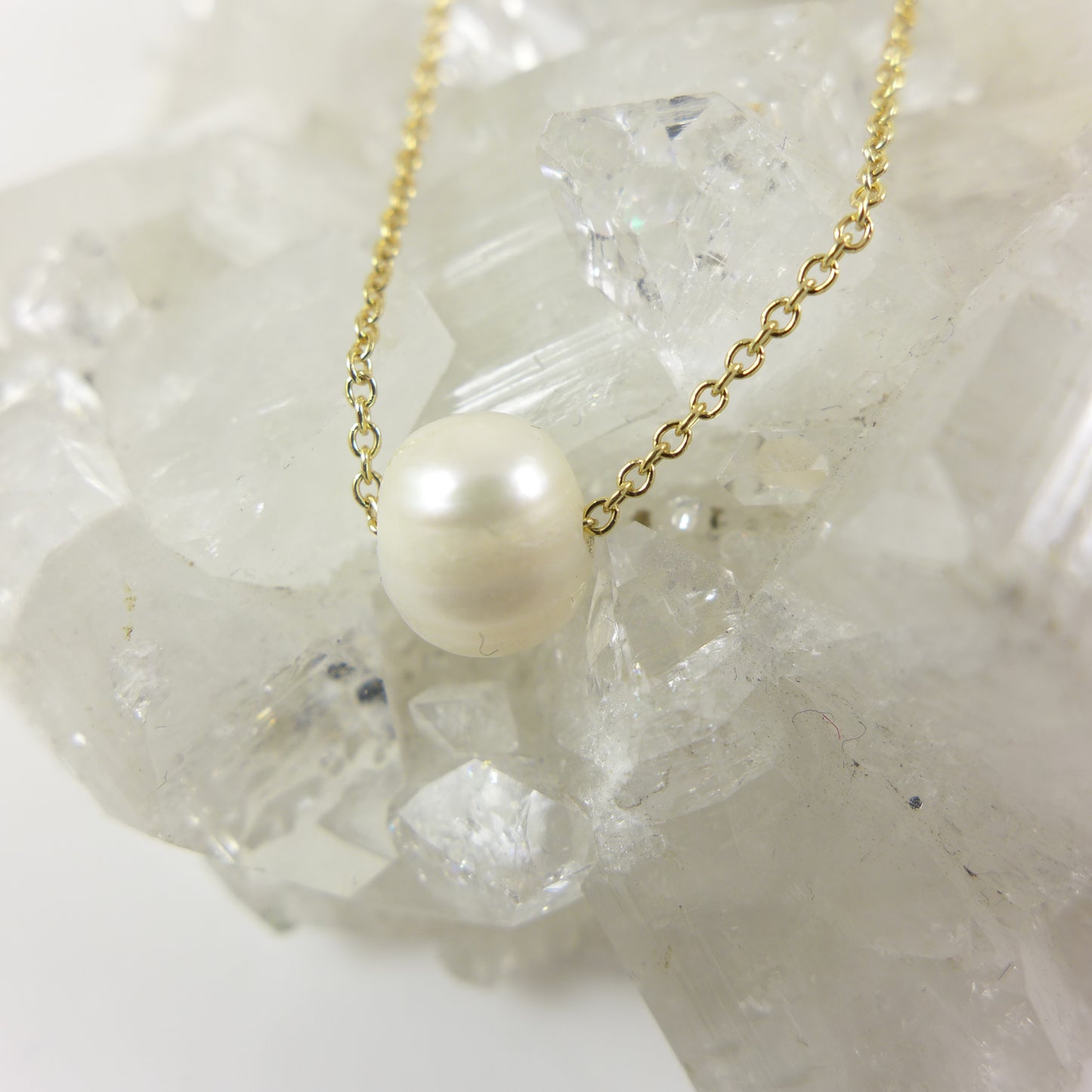 Freshwater Pearl Gold Necklace - Karen Morrison Jewellery