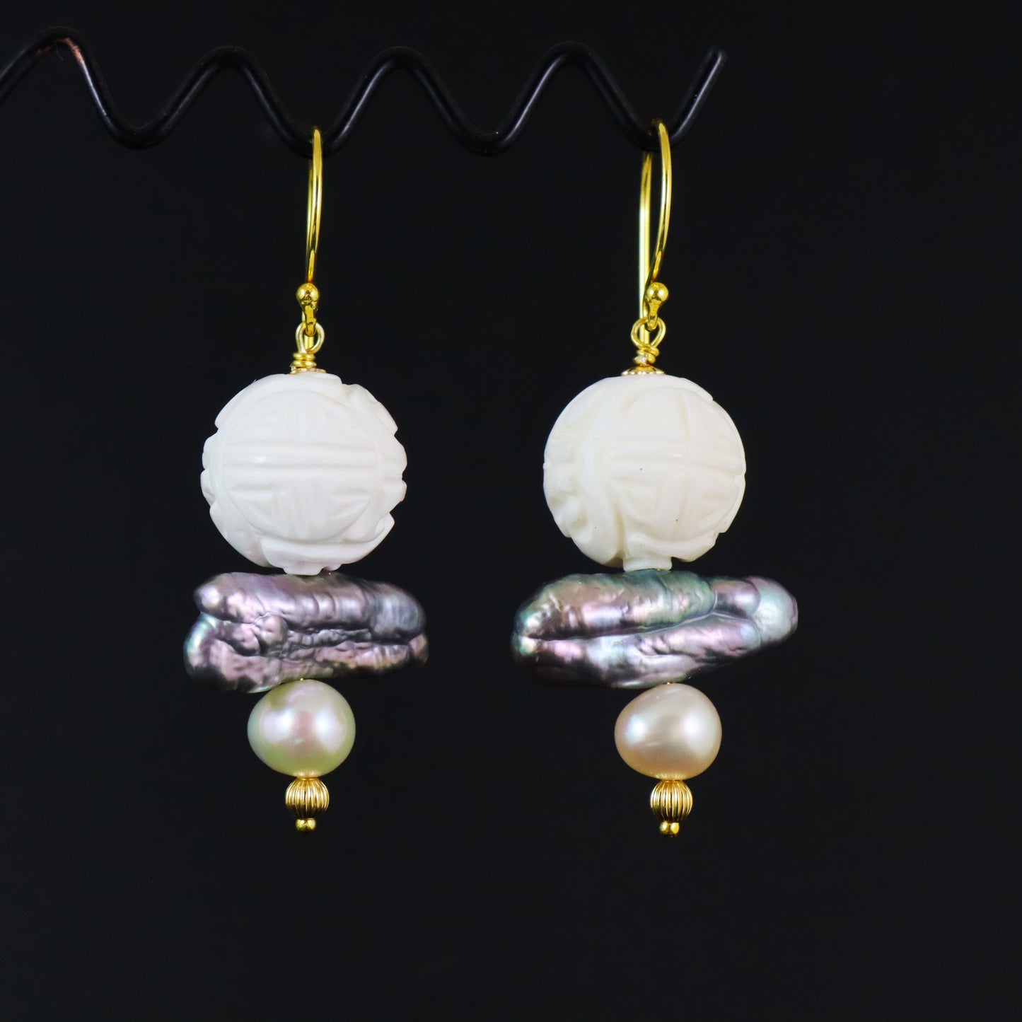 Shell & Pearl Earrings