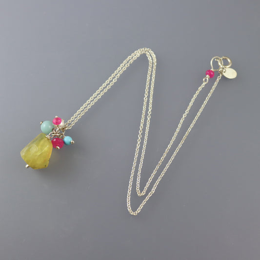 Yellow Opal Necklace - Karen Morrison Jewellery