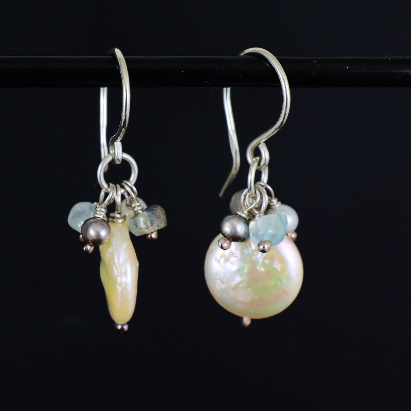 Pearl & Gemstone Earrings