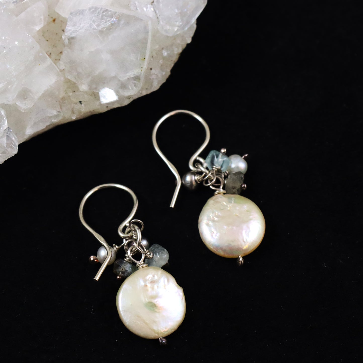 Pearl & Gemstone Earrings