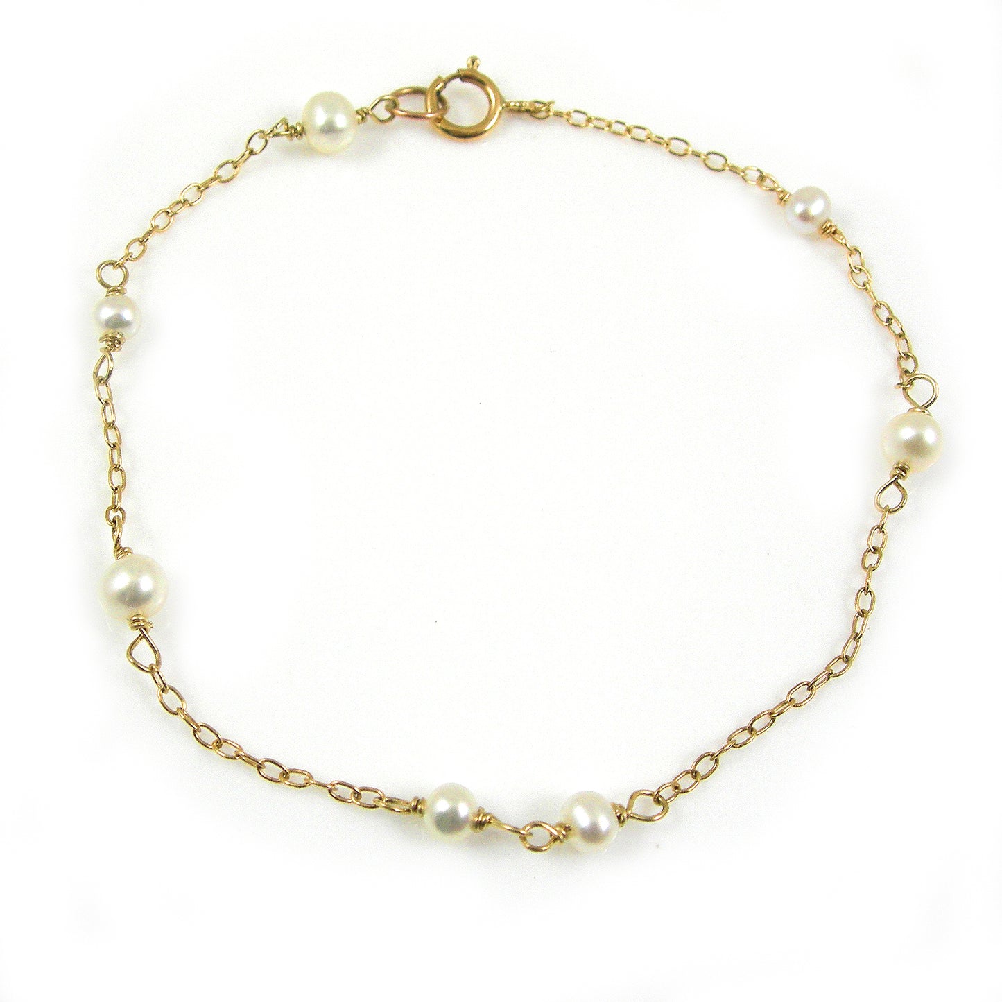 Gold Pearl Bracelet - Karen Morrison Jewellery
