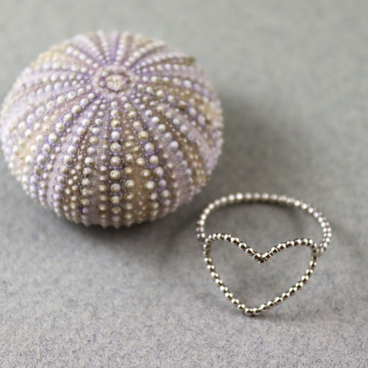 Silver Heart Ring - Karen Morrison Jewellery