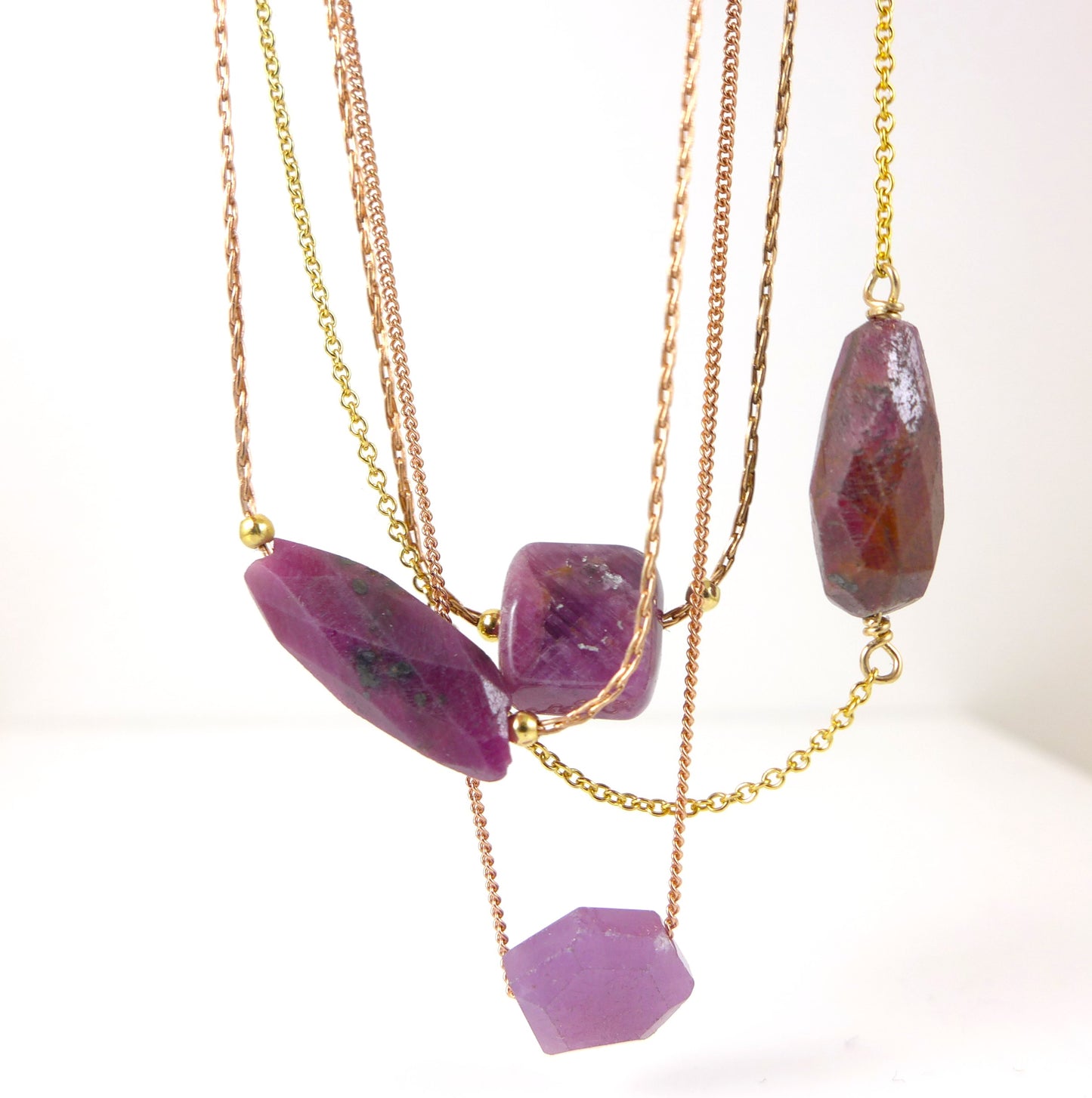 Ruby Gemstone Necklace - Karen Morrison Jewellery