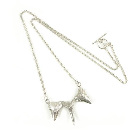 Silver Shark tooth necklace