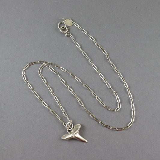 Silver Lemon Sharks Tooth Necklace - Karen Morrison Jewellery