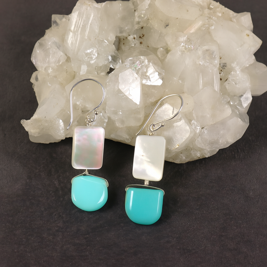 Opal & Pearl Earrings