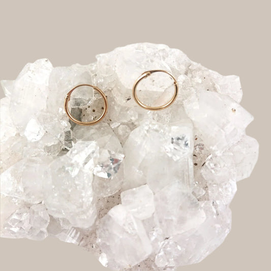 9 ct yellow gold hoops