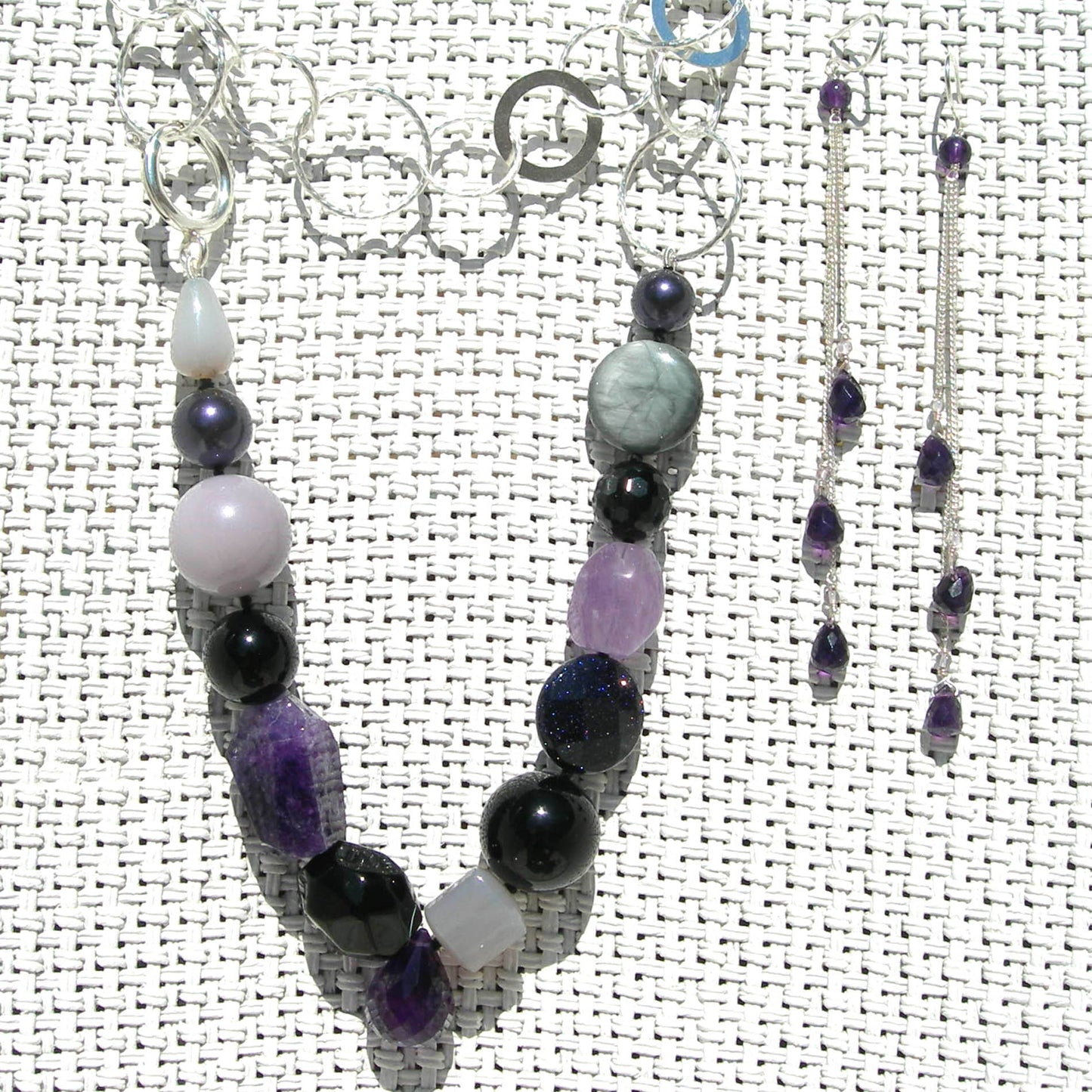 Amethyst Gemstone Necklace - ONE OF A KIND - Karen Morrison Jewellery