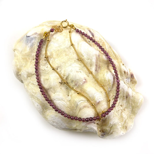 Garnet and Gold Filled Bracelet - Karen Morrison Jewellery