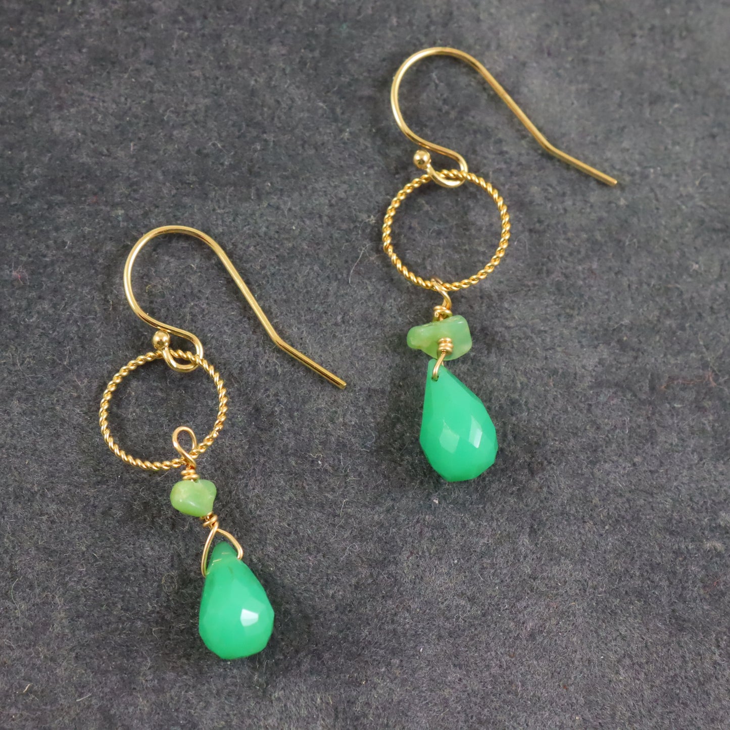 Chrysoprase Earrings