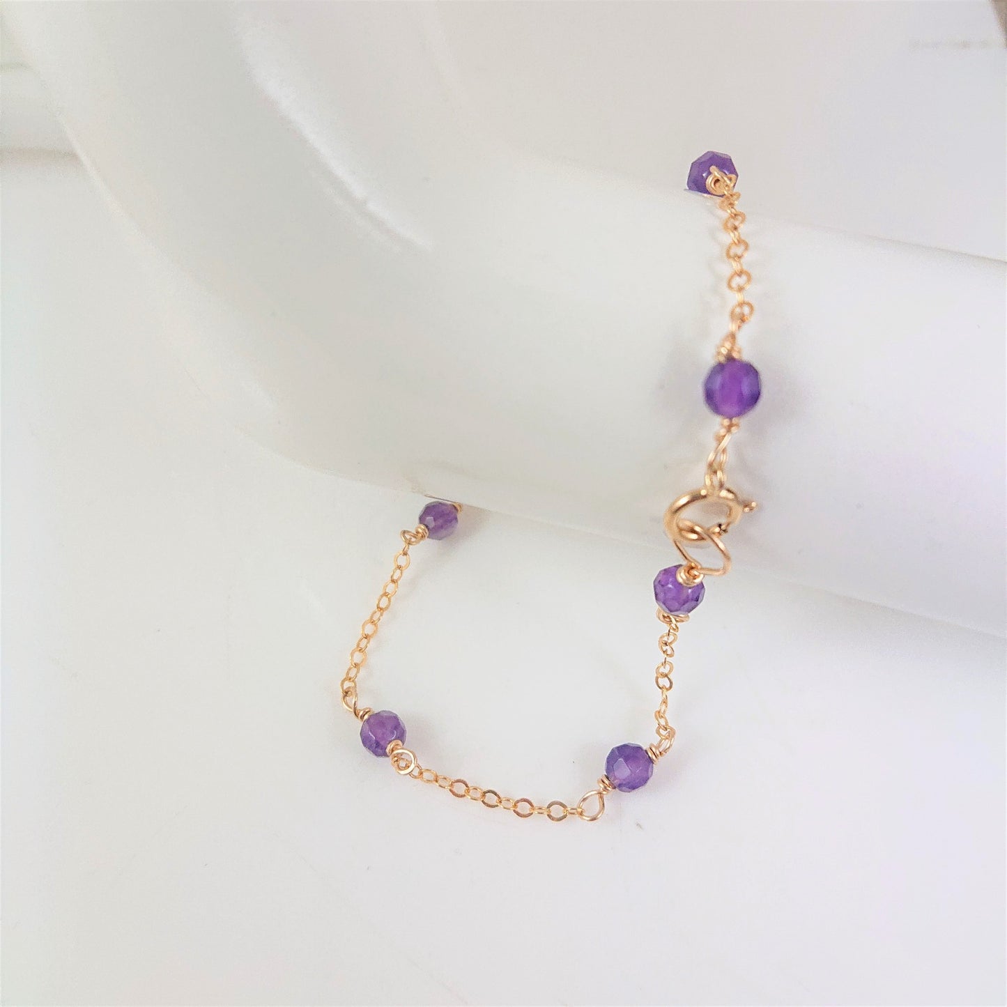 Amethyst Gemstone Bracelet - Karen Morrison Jewellery