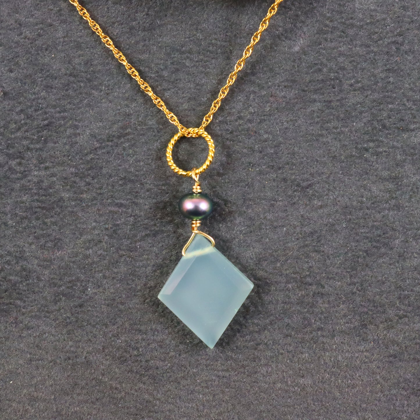 Chalcedony Gemstone Necklace