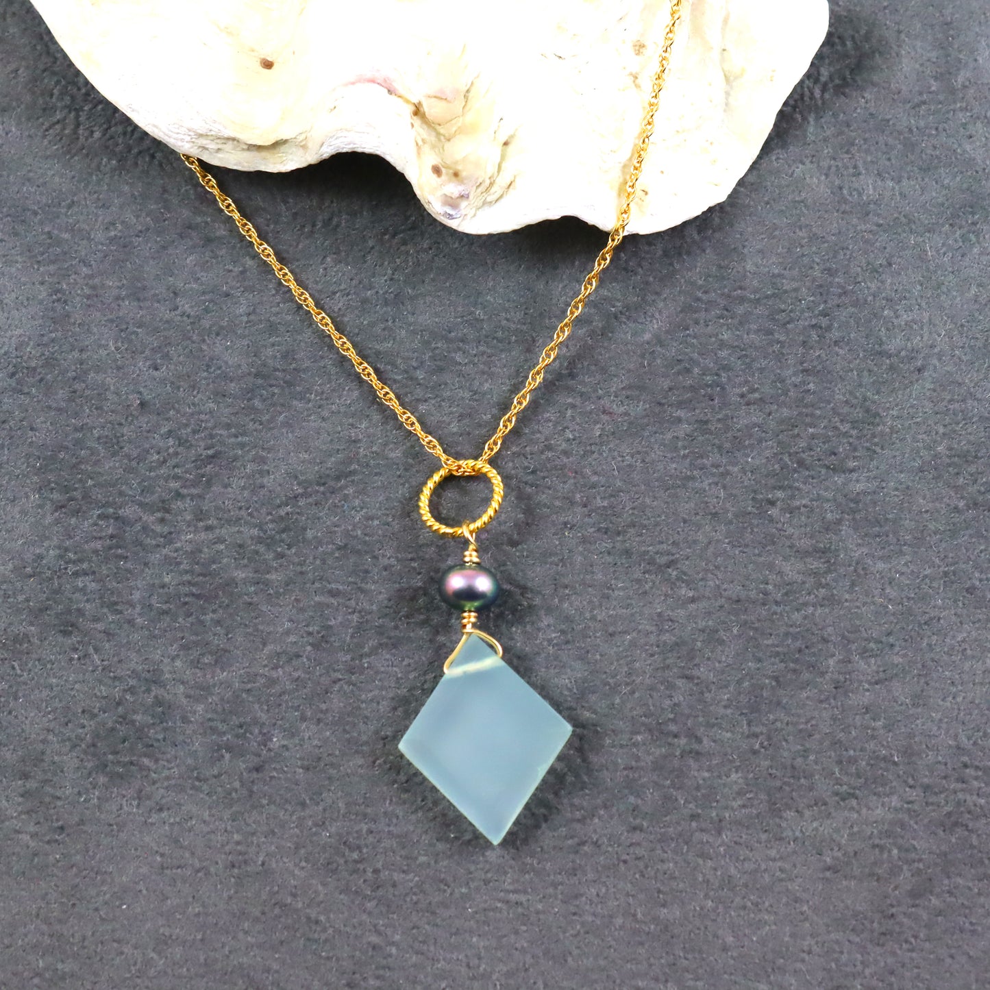 Chalcedony Gemstone Necklace