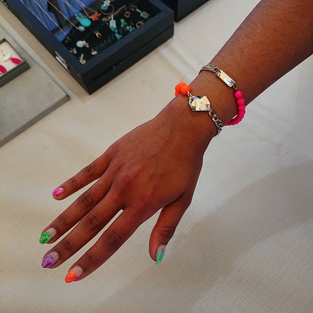 Neon Lights Swarovski Crystal Bracelet - Karen Morrison Jewellery