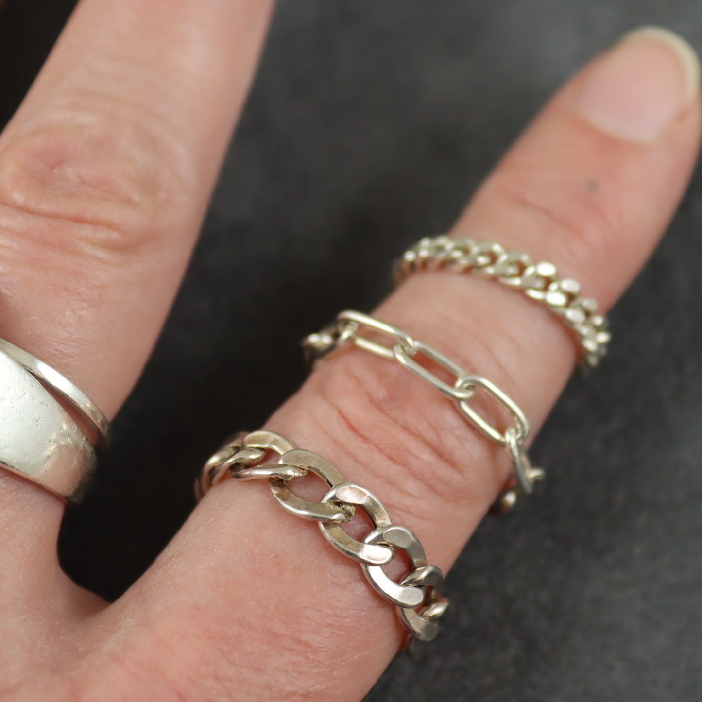 Silver Chain Ring