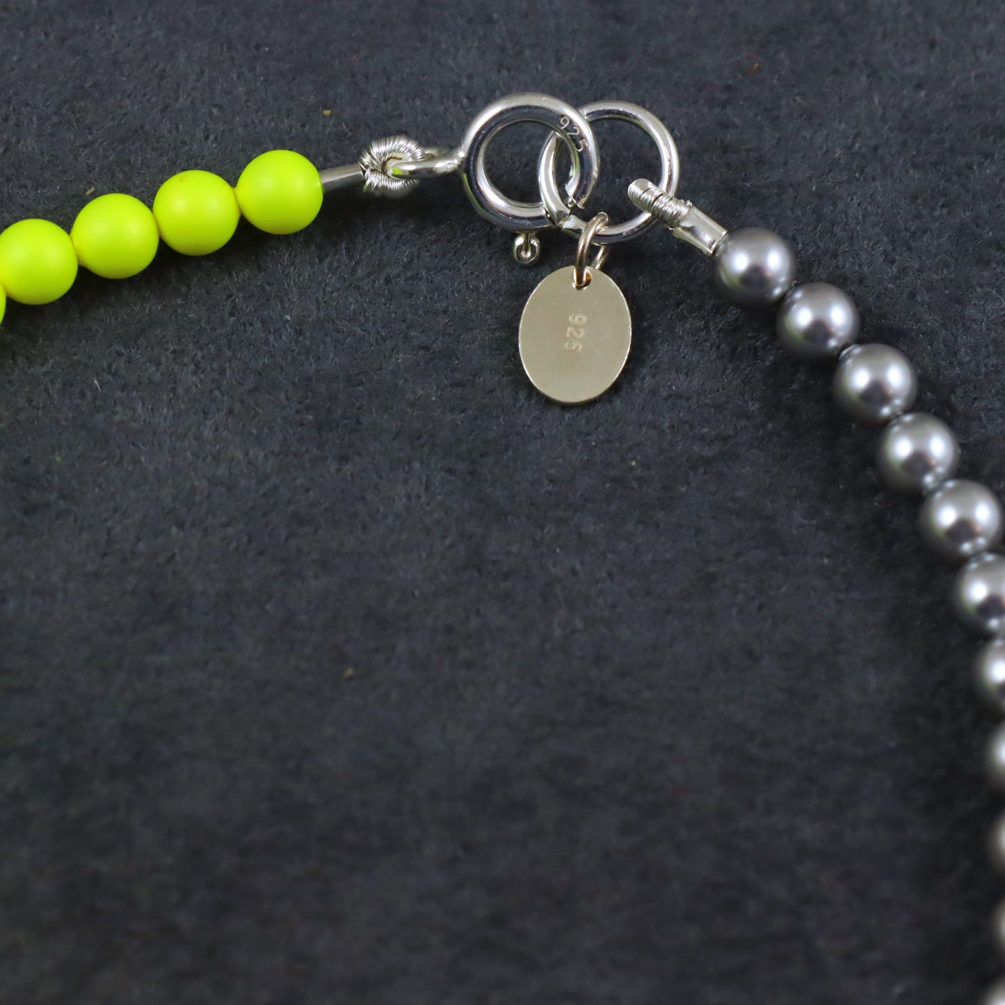 Neon Lights swarovski crystal and pearl bracelet - Karen Morrison Jewellery