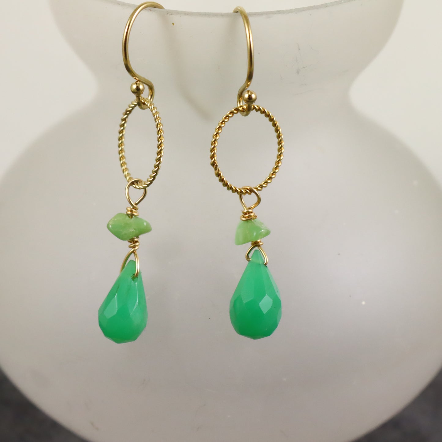 Chrysoprase Earrings