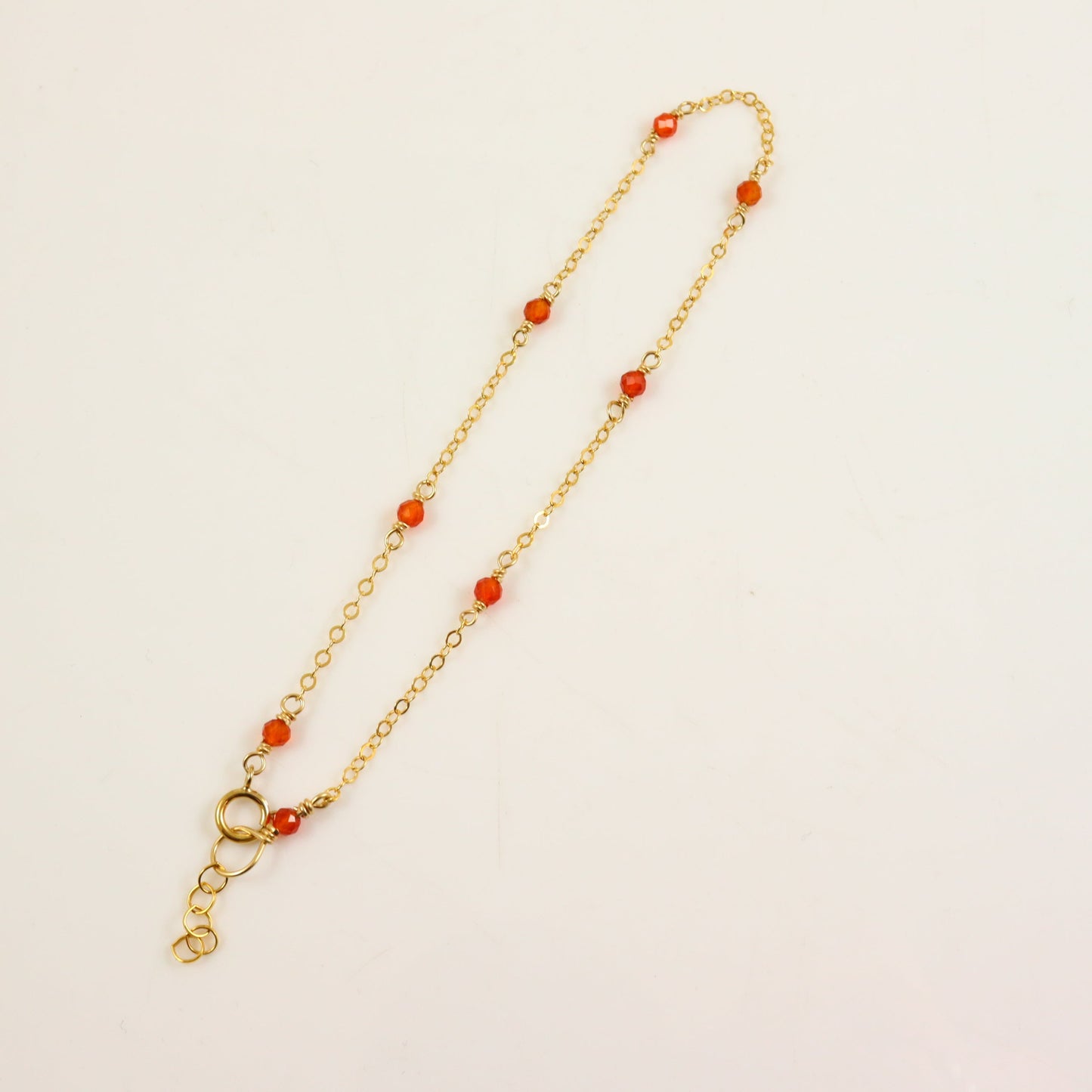 Carnelian Gold Bracelet